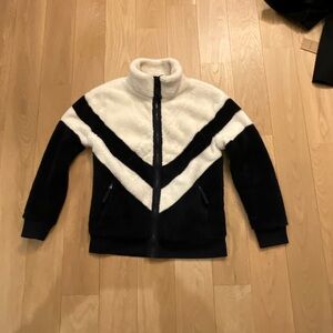 Faherty Cream Fleece Jacket